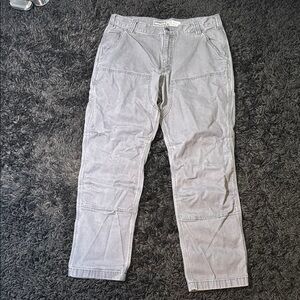 Carhartt Gray Cargo Pants Durable Cotton Blend